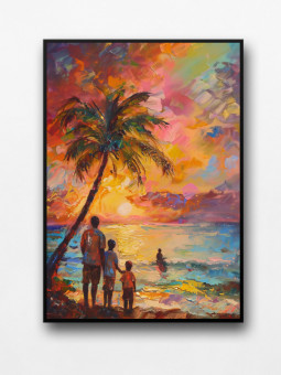 Framed poster - Ayora - Accueil | Oueso - Contemporary Afro Art