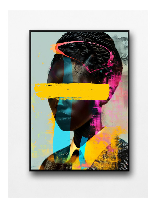 Framed posters - Satou - Accueil | Oueso - Contemporary Afro Art