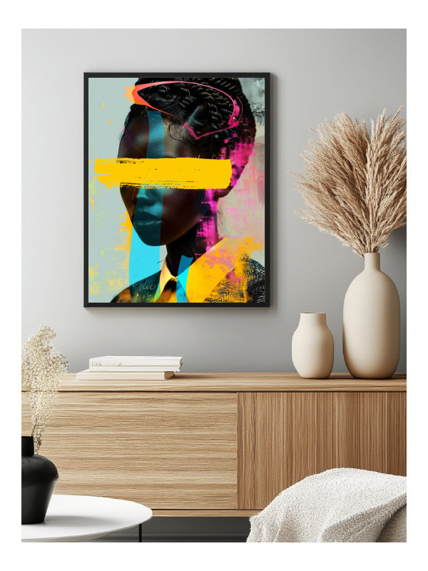Framed posters - Satou - Accueil | Oueso - Contemporary Afro Art