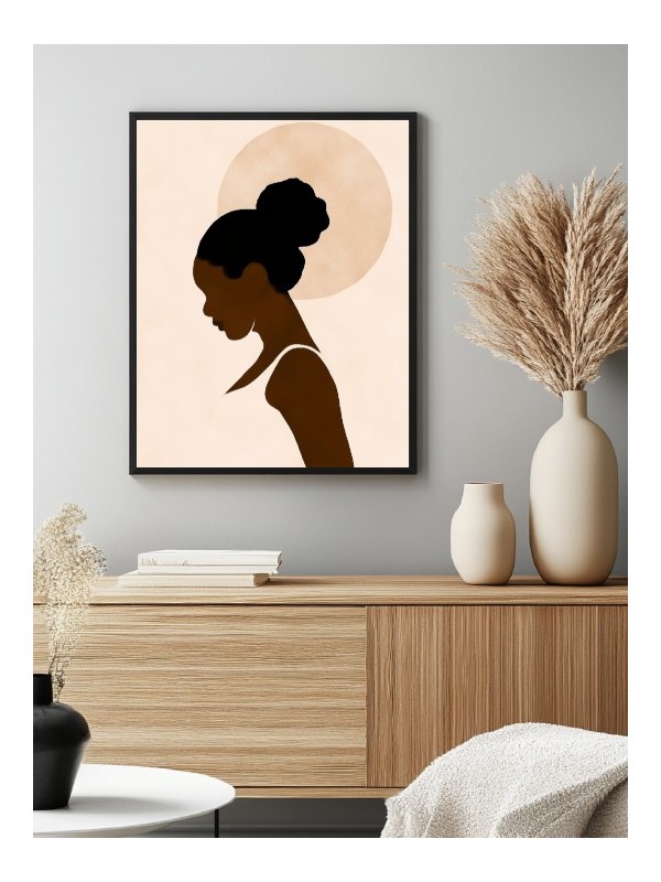Poster - Silhouette Fierce - WALL ART | Oueso - Contemporary Afro Art