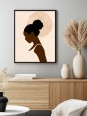 Poster - Silhouette Fierce - WALL ART | Oueso - Contemporary Afro Art