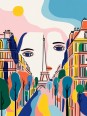 Poster - Paris art 01 - Accueil | Oueso - Contemporary Afro Art