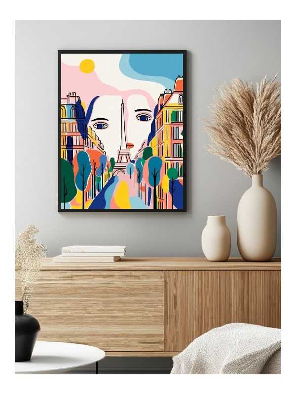 Poster - Paris art 01 - Accueil | Oueso - Contemporary Afro Art