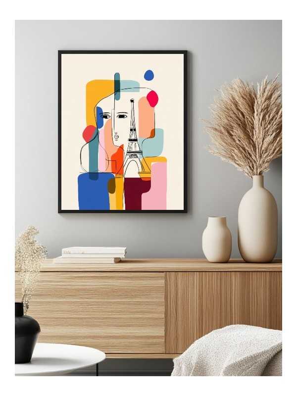 Poster - Paris art 03 - Accueil | Oueso - Contemporary Afro Art