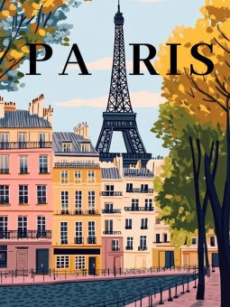 Affiche - Paris - Accueil | Oueso - Art Afro Contemporain