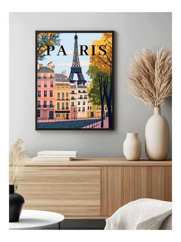Poster - Paris - Accueil | Oueso - Contemporary Afro Art