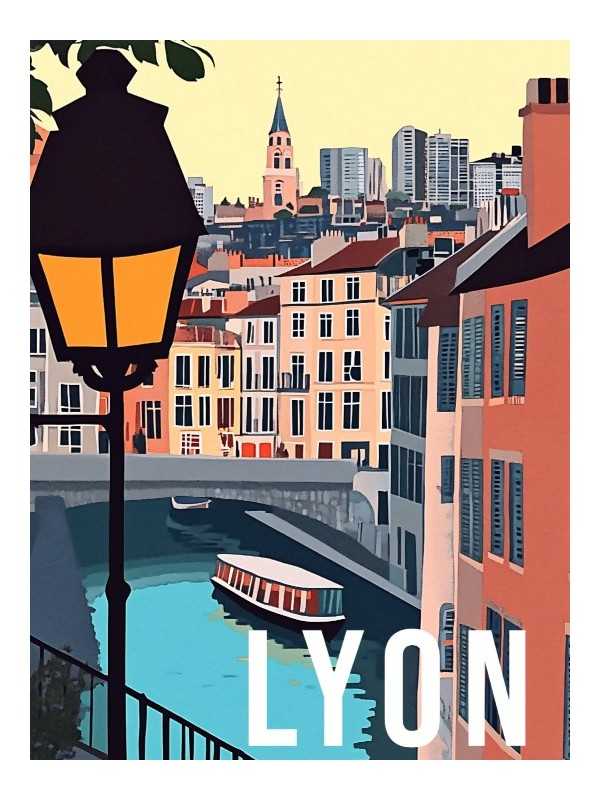 Poster - Lyon - Accueil | Oueso - Contemporary Afro Art