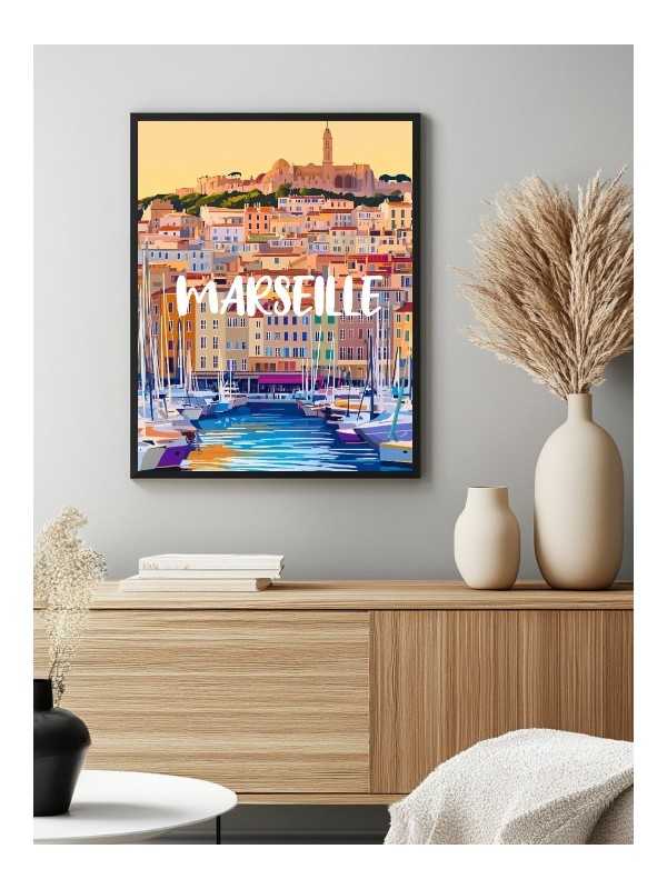 Affiche - Marseille - Accueil | Oueso - Art Afro Contemporain