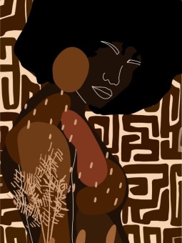 Affiche - Ombre dressé - Affiches | Oueso - Art Afro Contemporain