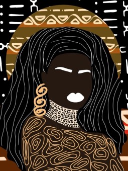 Affiche - Rayonnement muet - Affiches | Oueso - Art Afro Contemporain