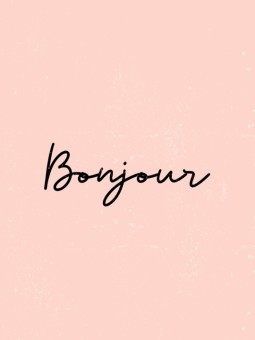 Affiche - Bonjour - Affiches | Oueso - Art Afro Contemporain