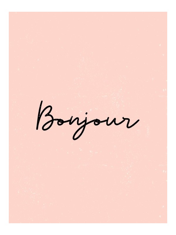 Poster - Bonjour - Posters | Oueso - Contemporary Afro Art