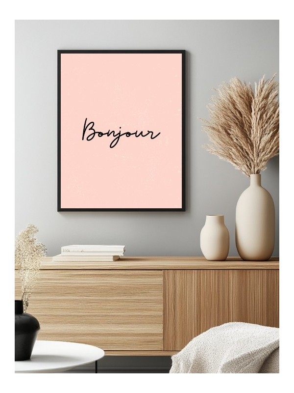 Poster - Bonjour - Posters | Oueso - Contemporary Afro Art