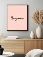 Poster - Bonjour - Posters | Oueso - Contemporary Afro Art