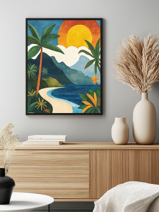 Affiche encadrée - Paradise-Accueil-OUESO