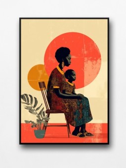 Affiche encadrée - Maman amour