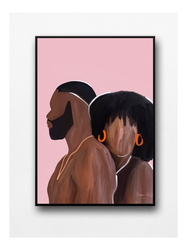 Affiche encadrée - Amoureuse (Beaux arts) - Accueil | Oueso - Art A...