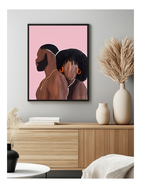 Affiche encadrée - Amoureuse (Beaux arts) - Accueil | Oueso - Art A...