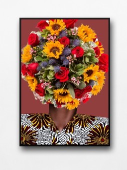 Framed poster - Mandara (Wax pop art)