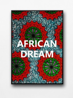 Framed poster - African dream wax