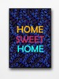 Framed poster - Home sweet home wax