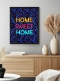 Framed poster - Home sweet home wax