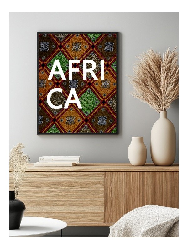 Framed poster - Africa wax