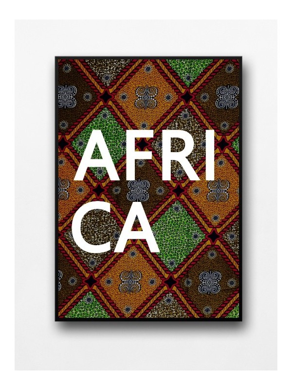 Framed poster - Africa wax