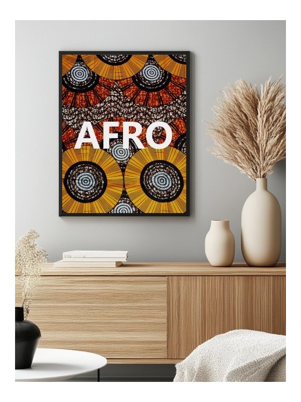 Affiche encadrée - Afro wax