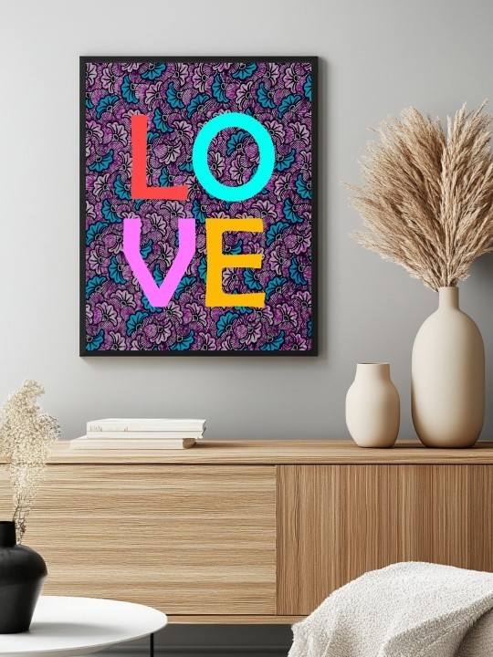Framed poster - Love wax-Accueil-OUESO