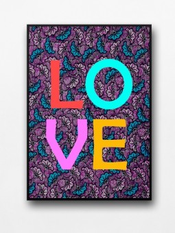 Framed poster - Love wax