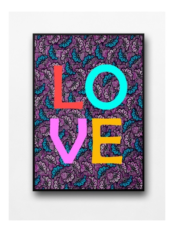 Framed poster - Love wax