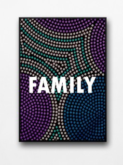 Framed poster - Family wax