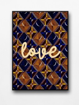 Framed poster - Love wax
