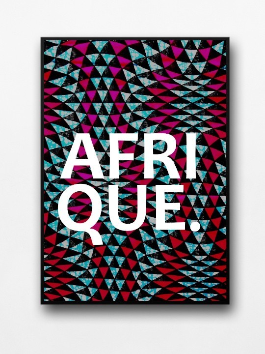 Affiche encadrée - Afrique wax-Accueil-OUESO