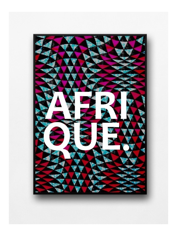 Affiche encadrée - Afrique wax