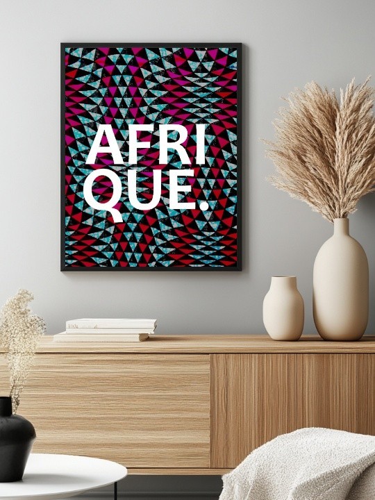 Affiche encadrée - Afrique wax-Accueil-OUESO