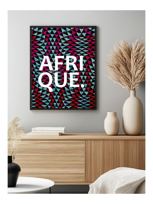Affiche encadrée - Afrique wax
