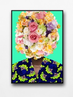 Affiche encadrée - Afiya (Wax pop art)