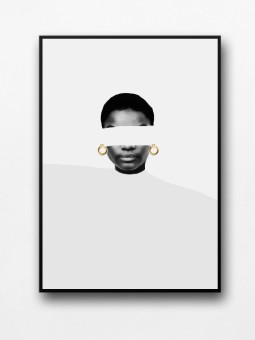Framed poster - Afro Néon