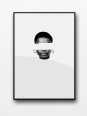 Framed poster - Afro Néon