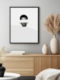 Framed poster - Afro Néon