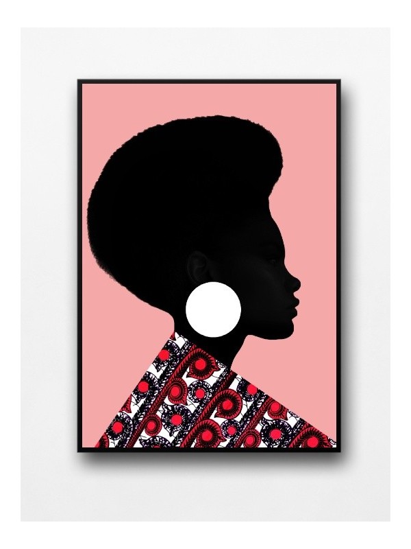 Affiche encadrée - Wakanda (Wax pop art)