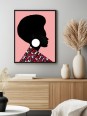 Affiche encadrée - Wakanda (Wax pop art)