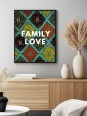 Framed poster - Family love wax