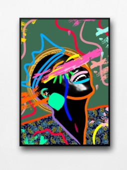 Framed poster - Lumira (Wax pop art)