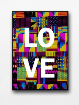 Framed poster - Love wax