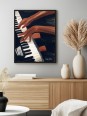 Framed poster - Piano (Beaux arts)