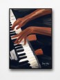 Framed poster - Piano (Beaux arts)