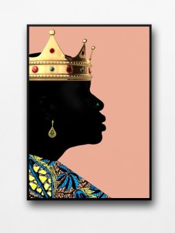 Framed poster - Afro Reine